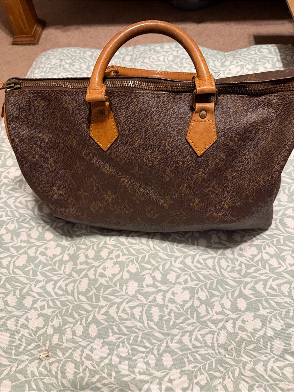 Louis Vuitton Brown Monogram Vintage Speedy 35